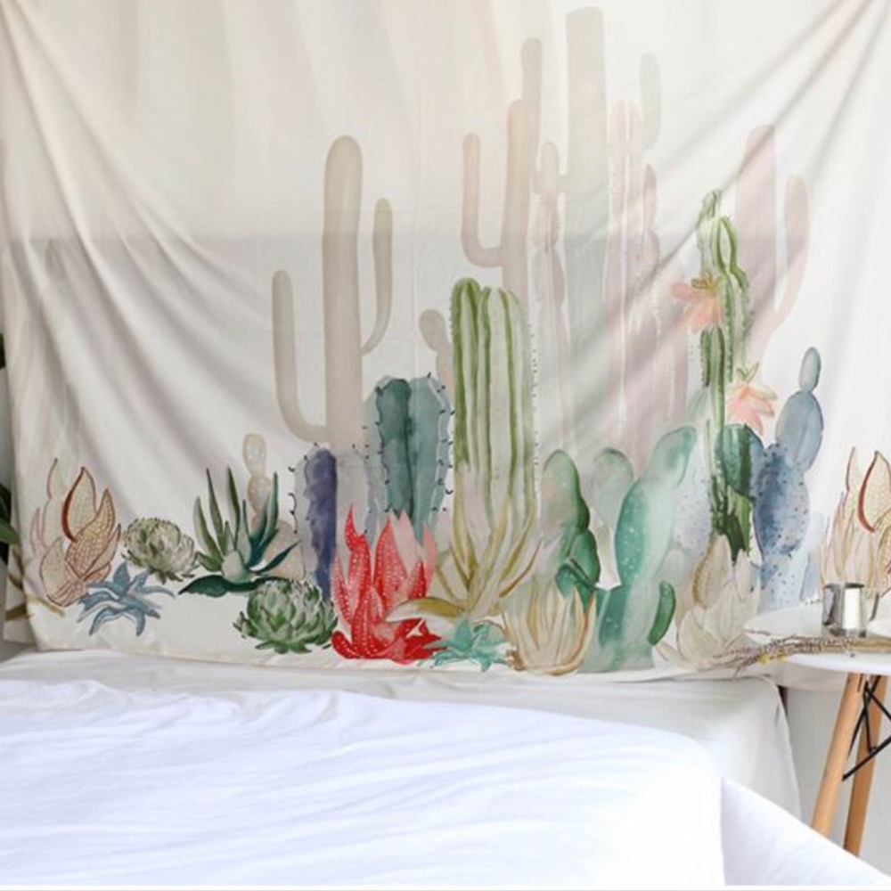 Large Cactus Design Tapestry